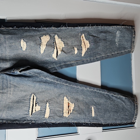BLANKNYC Women's Destroyed Distressed Blue Jeans 30 - Picture 4 of 15